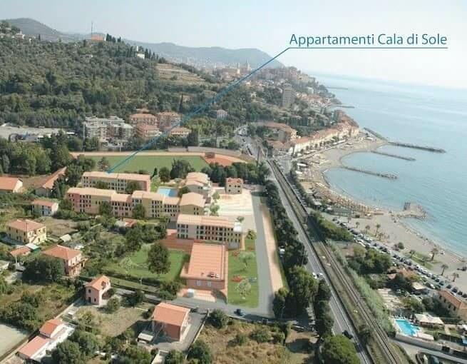 Appartamento Vista Mare Con Piscina Cala Di Sole 임페리아 외부 사진